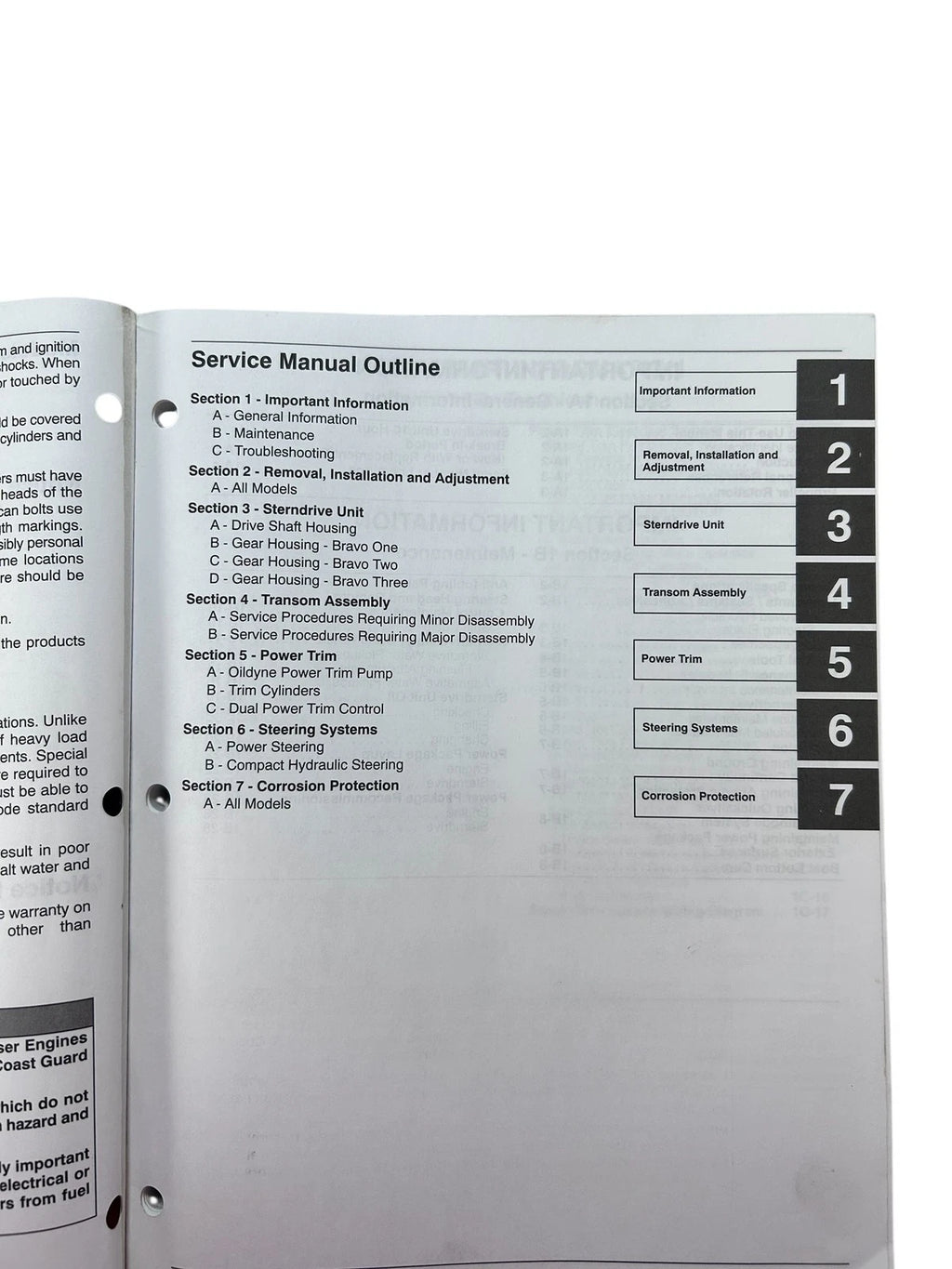 Service Manual #28 for Mercury Bravo Sterndrive Units (90-863160-1)