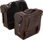 Throw-Over Saddlebag for Burly Brand (Dark Oak)
