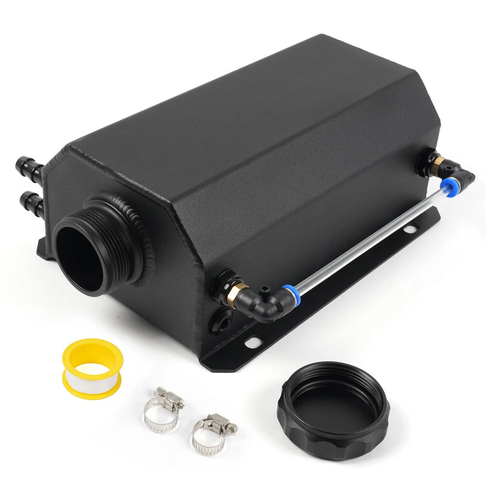 2L Aluminum Radiator Coolant Overflow Tank for Universal Applications