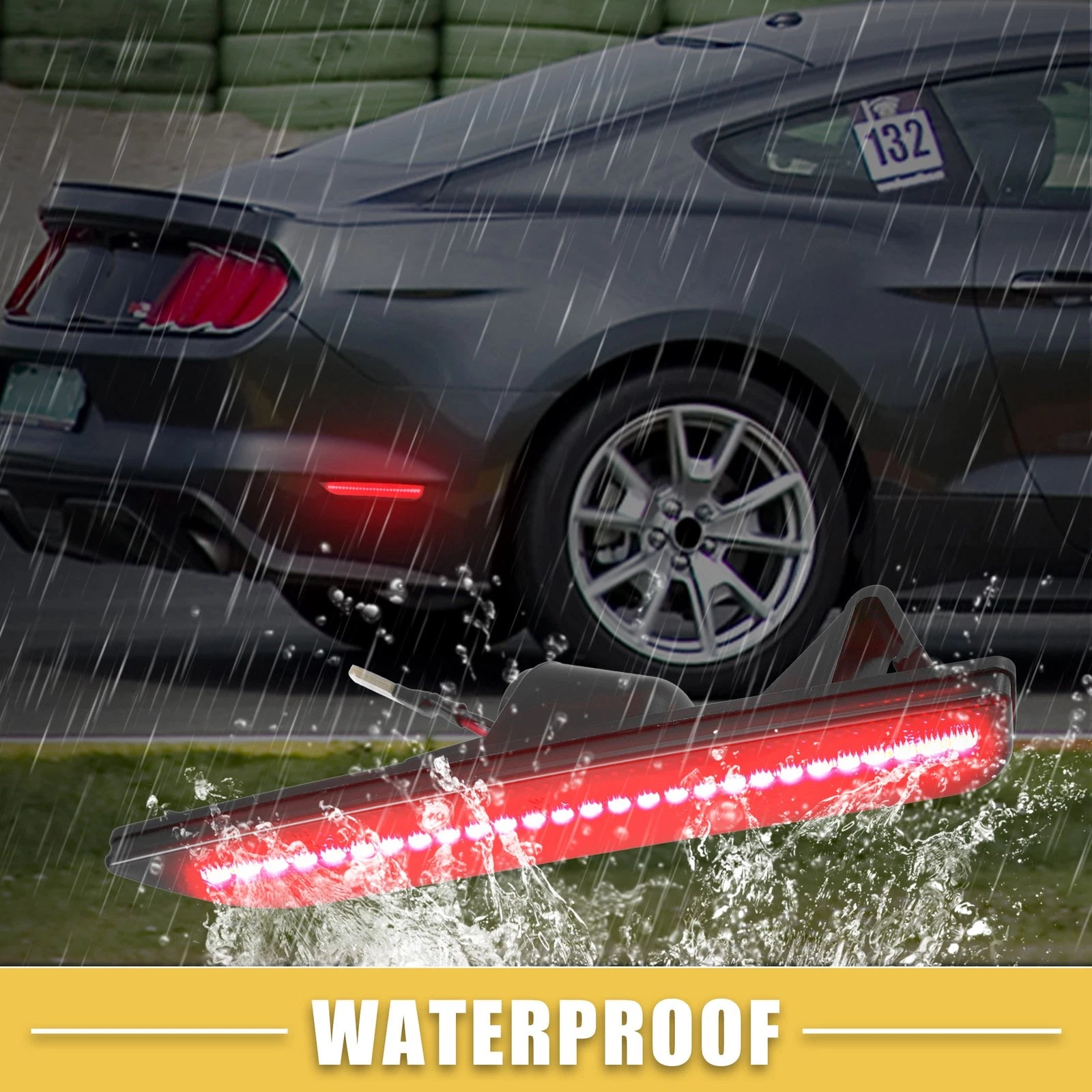 2X Rear LED Side Marker Light AR3Z-15A201-A for Ford 