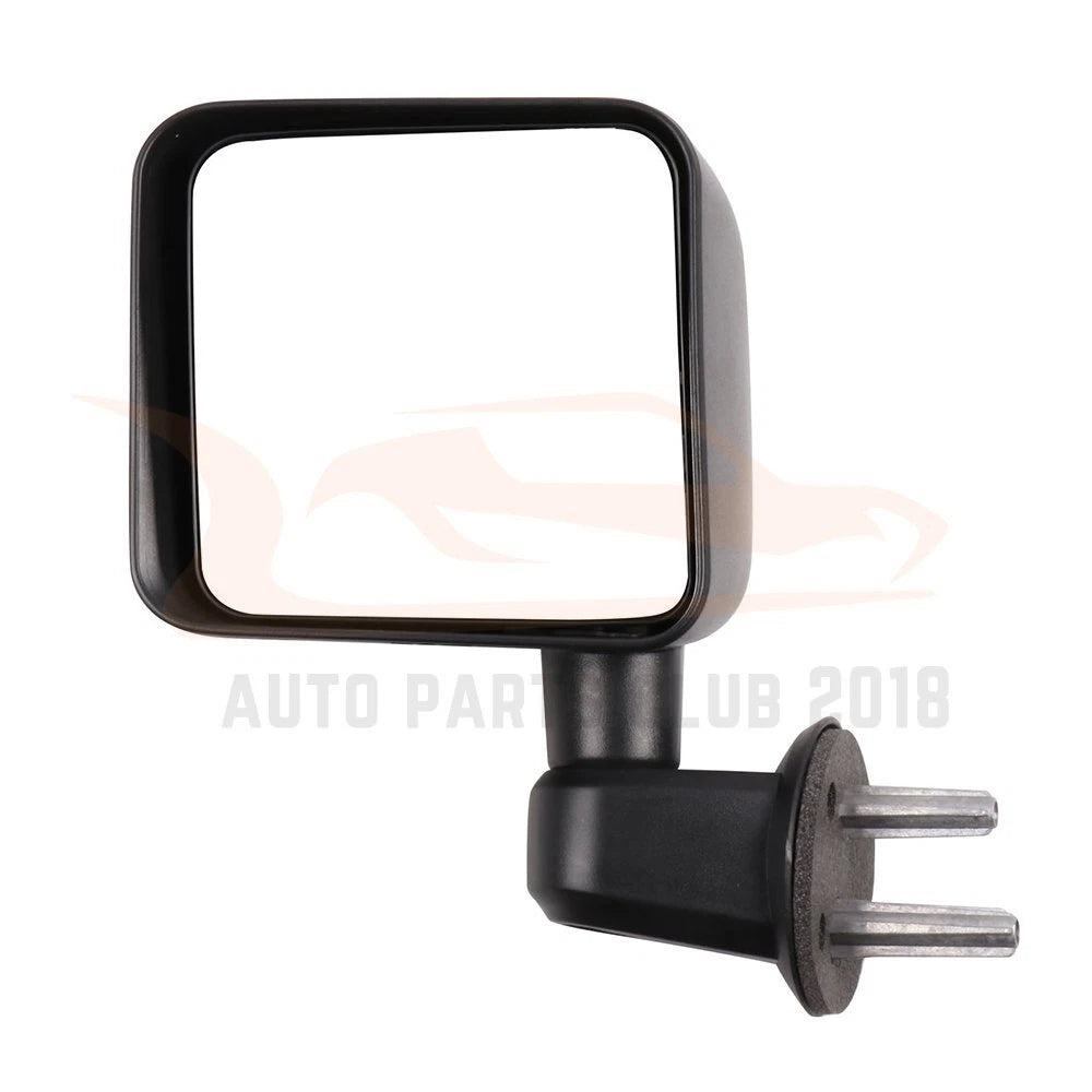 Manual Fold Side View Mirrors Cover Pair for Jeep Wrangler (2007–2017)