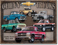 Vintage Replica Tin Metal Sign for Chevy Chevrolet Trucks (1747)