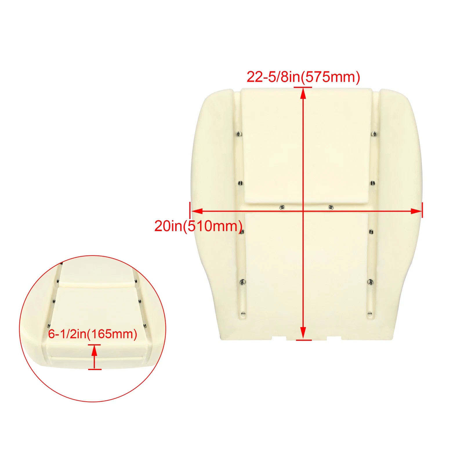 Front Driver Bottom Seat Foam Cushion for Chevy Silverado 1500 GMC Sierra (2007–2014)