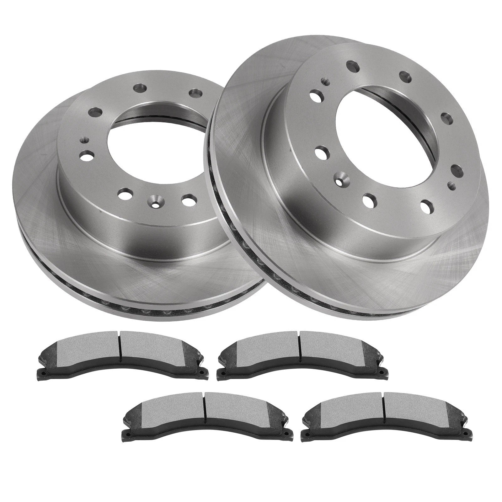 Front Disc Rotors & Ceramic Brake Pads Kit for GMC Sierra 2500 HD (2011–2019)