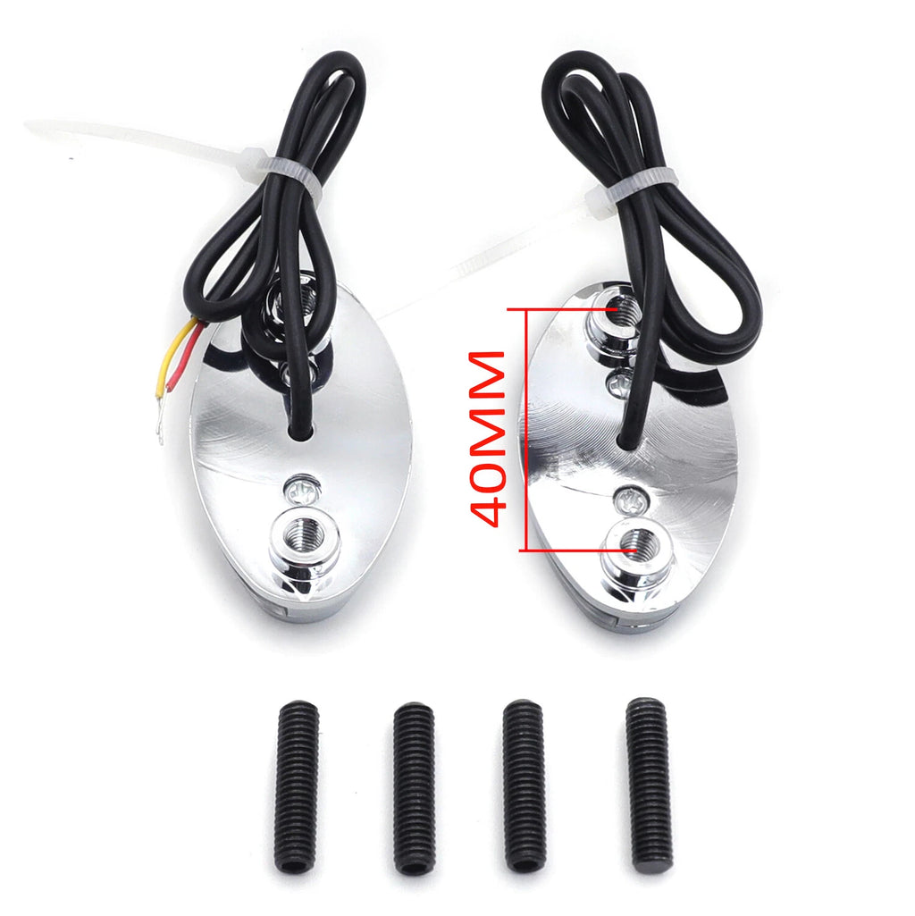 LED Signal Mirror Block Off Plate for Kawasaki Ninja ZX6R ZX10R (2005–2010)
