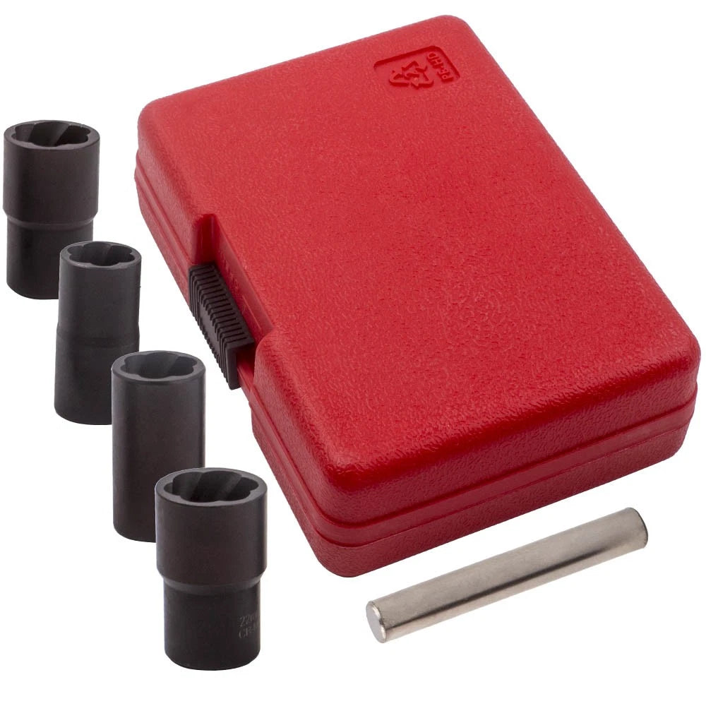 Wheel Locking Lug Nut Removal Tool Kit 17mm 19mm 21mm 22mm for