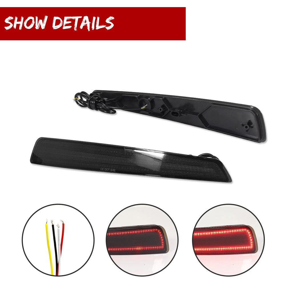 Smoked LED Tail Brake Signal Lights for Acura TL (2009–2011)