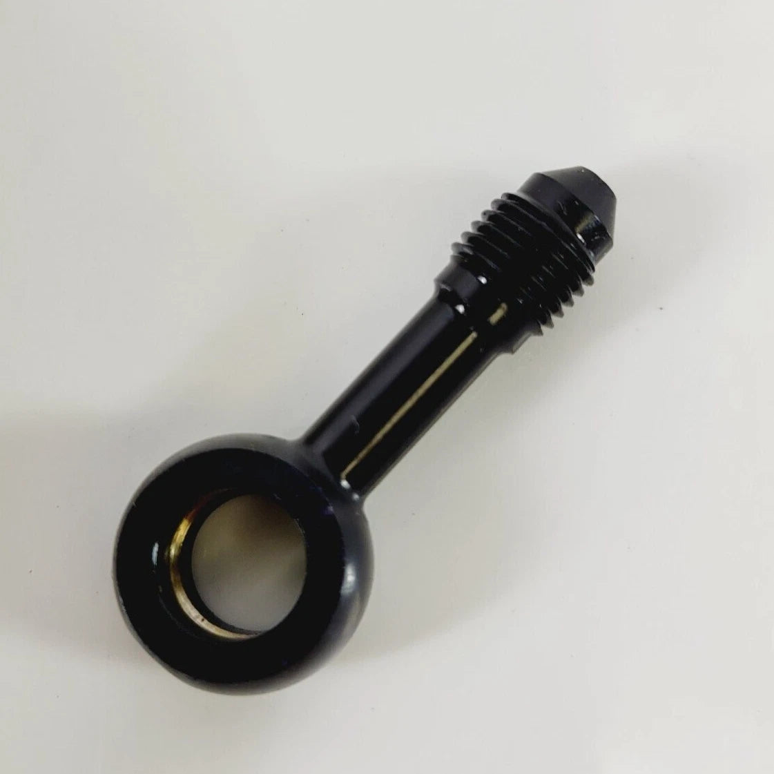 Banjo Fitting 10 mm AN3 180° Black for Harley (1704-58)