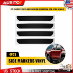 Set of 2 Side Marker Black Vinyl Decals Overlay for GMC Canyon (2023–2025)