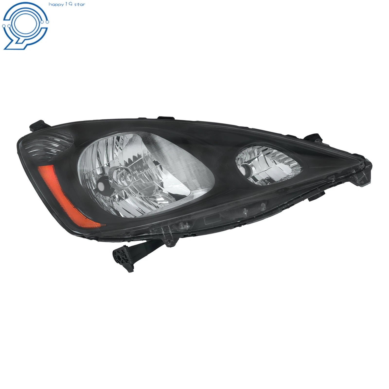Halogen Headlights for Honda Fit Sport (2009–2011) Black Housing
