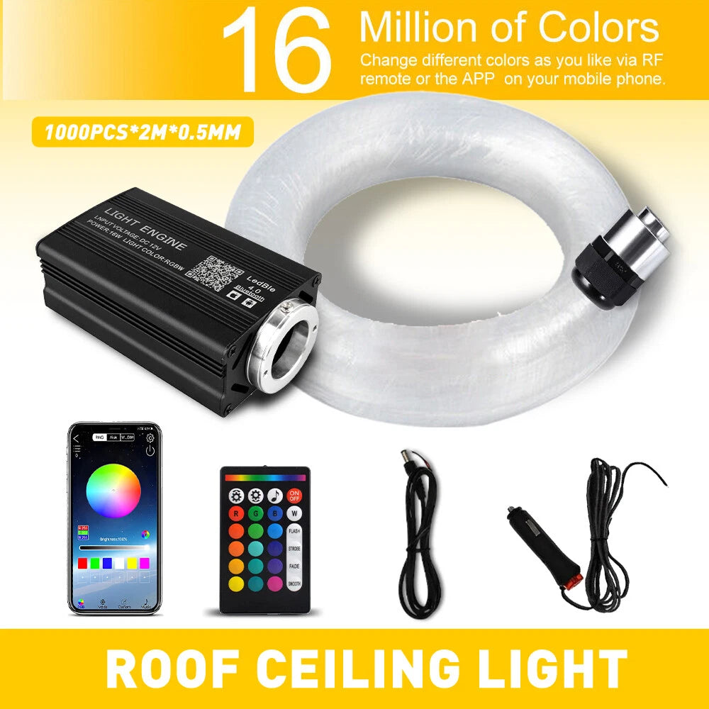 Star Light Kit for Car Home Headliner (1000PC)