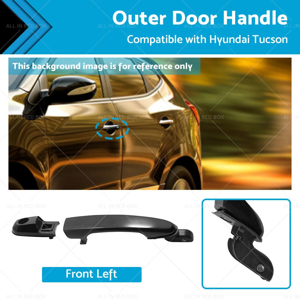 Front Left Exterior Outer Door Handle for Hyundai Tucson (2005–2009)