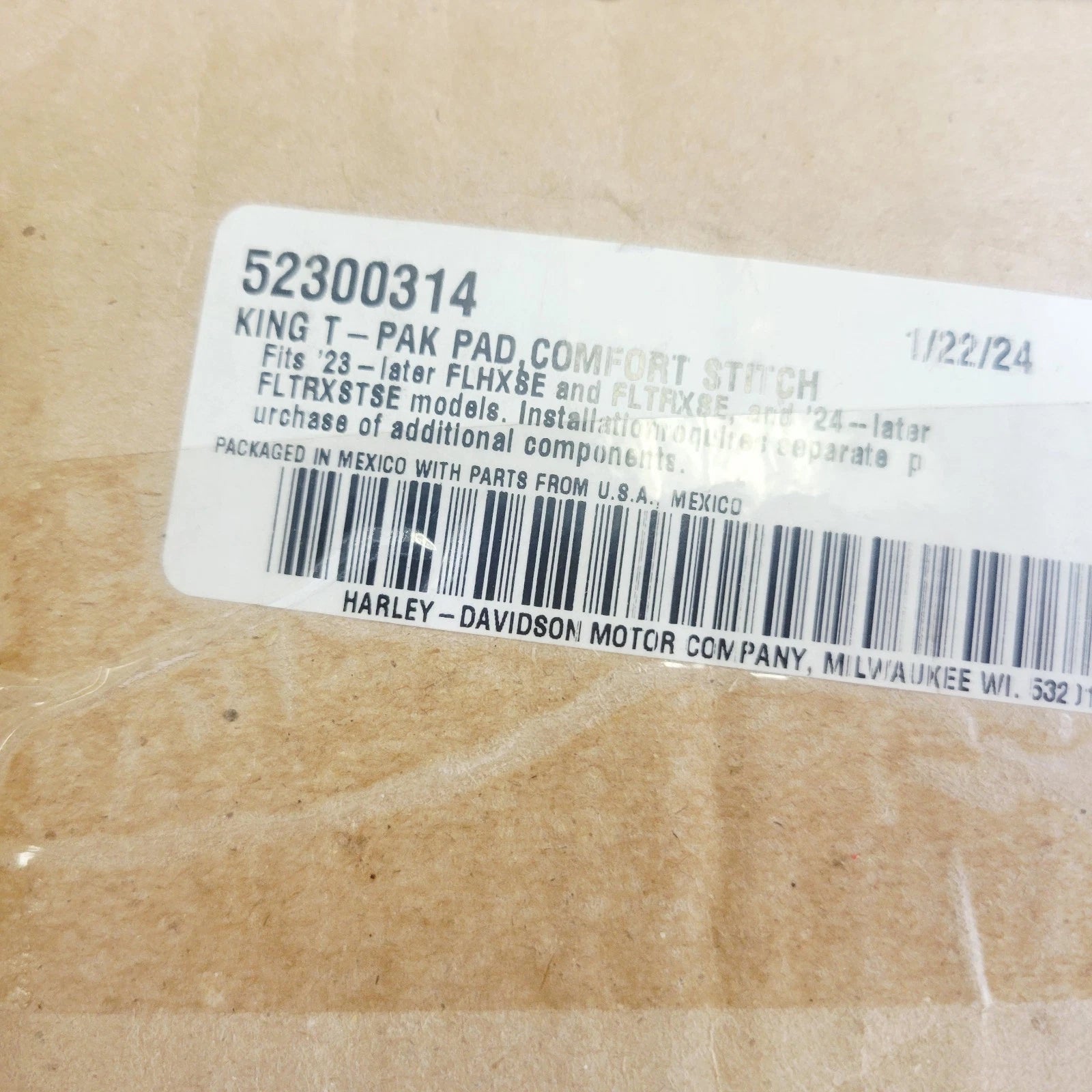 Backrest Pad for Harley-Davidson King Tour Pak (OEM 52300314)