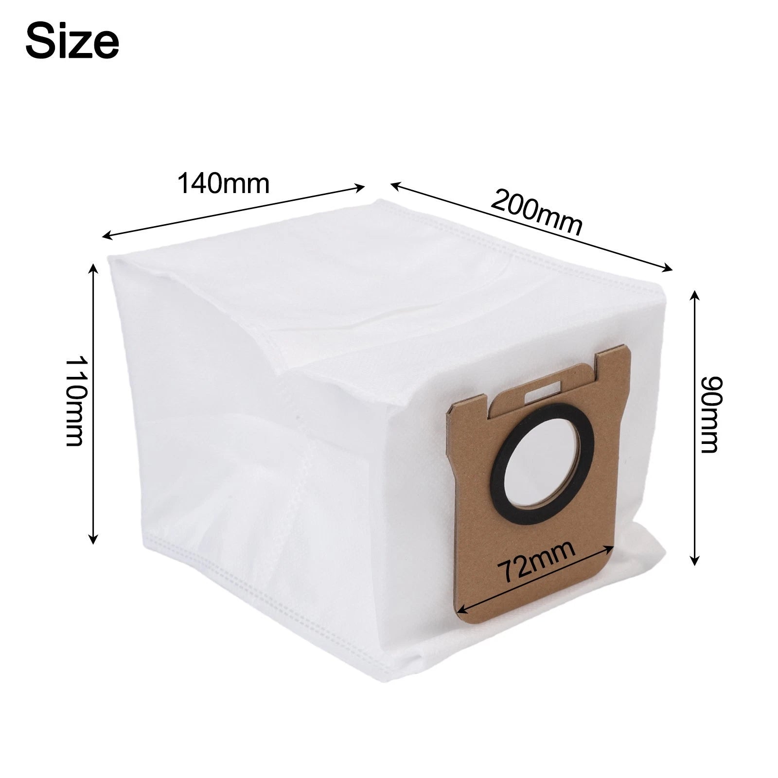Set of 4 Replacement Bags for JONR T5 Pro Robot Vacuum