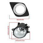 Set of 2 Bumper Fog Lights for Toyota RAV4 (2009–2012) + Switch L+R