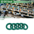 Set of 5 Oil Seal Rotary Shaft Seal 20x30x5mm High Pressure Green