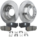 Rear Brake Disc Rotors and Pads Kit for Hyundai Entourage (2007)