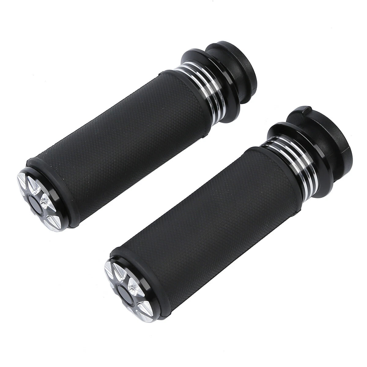 1" 25mm Black Electric Handlebar Grips for Harley Davidson Touring (2008–2020)
