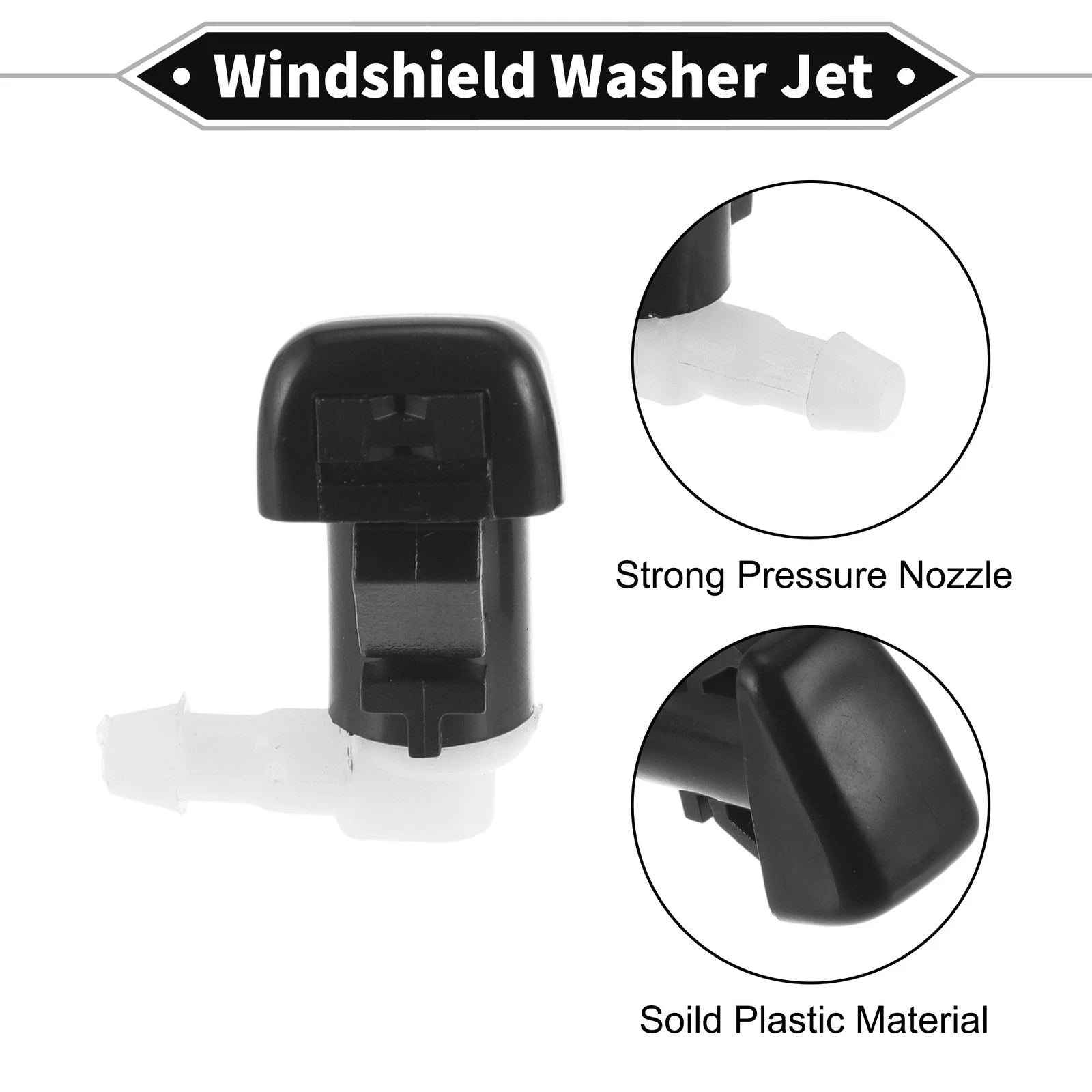 2Pcs Front Windshield Washer Nozzle for Chevy Colorado (2015–2023) No.22944961