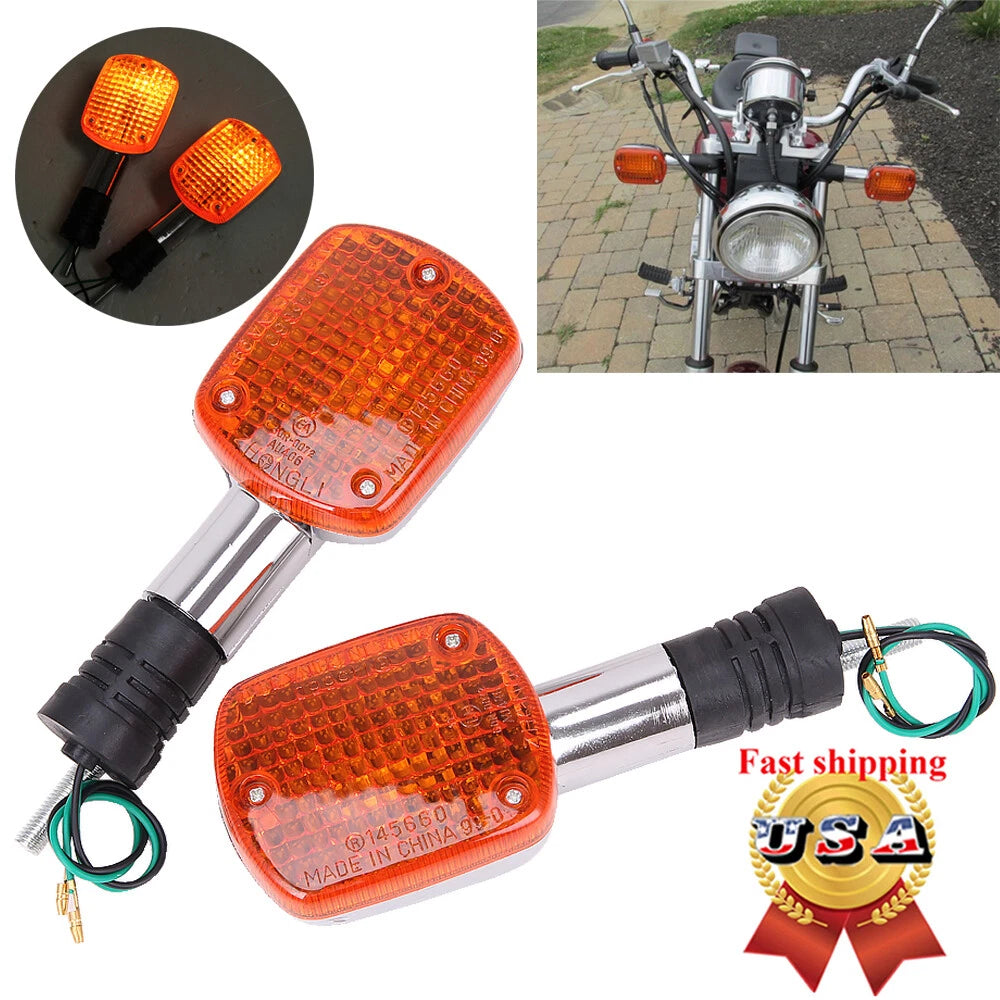 2X Turn Signal Blinker Light for Honda Shadow VT500C Rebel CMX250 CMX400 (1983–2002)