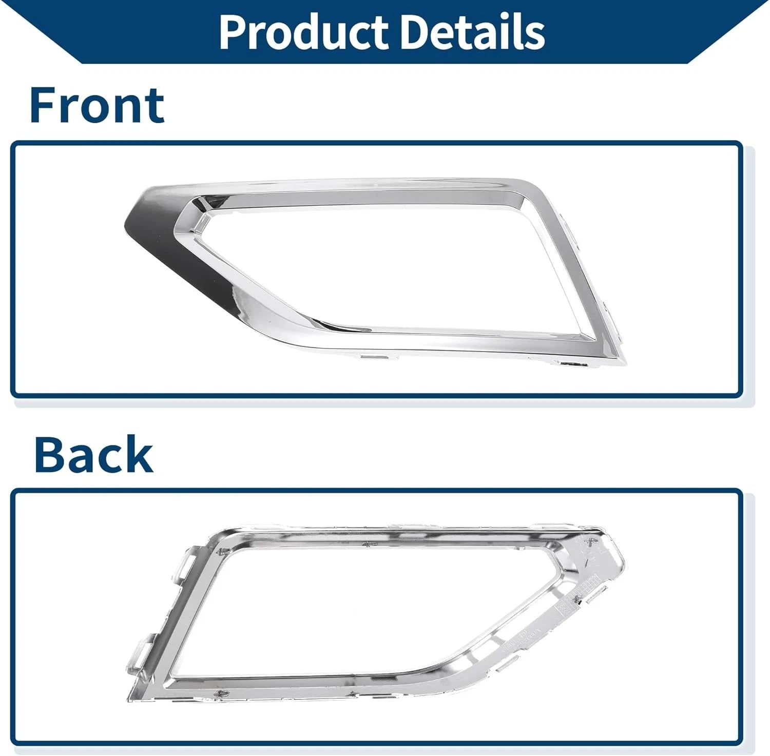 Fog Light Trim Set for Volkswagen Atlas (2018–2020) - Left & Right