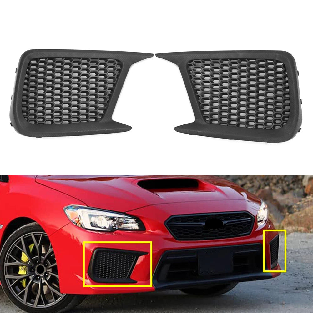 Pair Fog Light Lamp Grille for Subaru WRX STI (2018–2021)