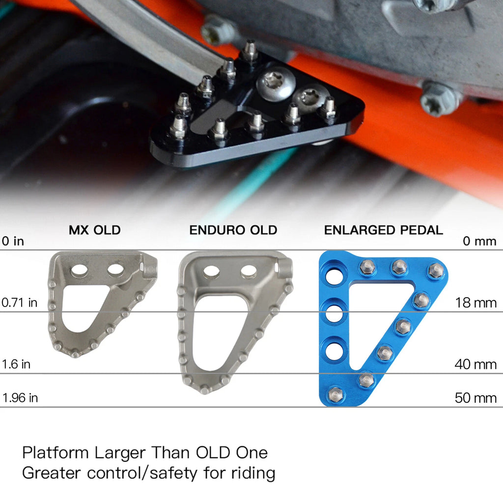 CNC Brake Pedal Lever Step Tip for Husqvarna FE250 FE350 FE450 FE501 (2014–2016)
