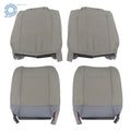 Set of 2 Front Seat Covers for Chevy Impala (1994–1996) Gray Leather Perforation
