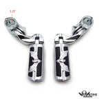 Chrome 2.5" Short FootPeg Kit for Yamaha Roadstar XV1700 (2001–2008)