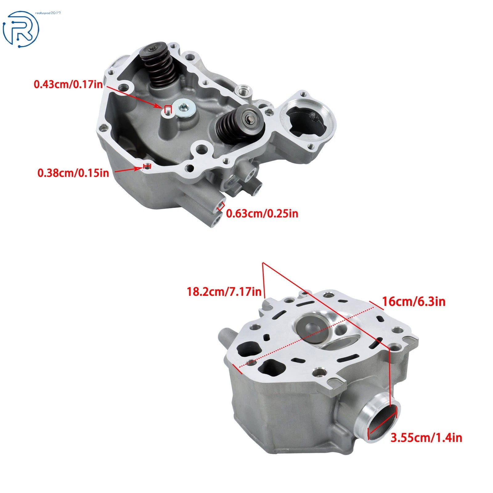 Engine Cylinder Head for Honda Foreman TRX500, Rancher TRX420 (2005–2023) 12200-HP7-A01