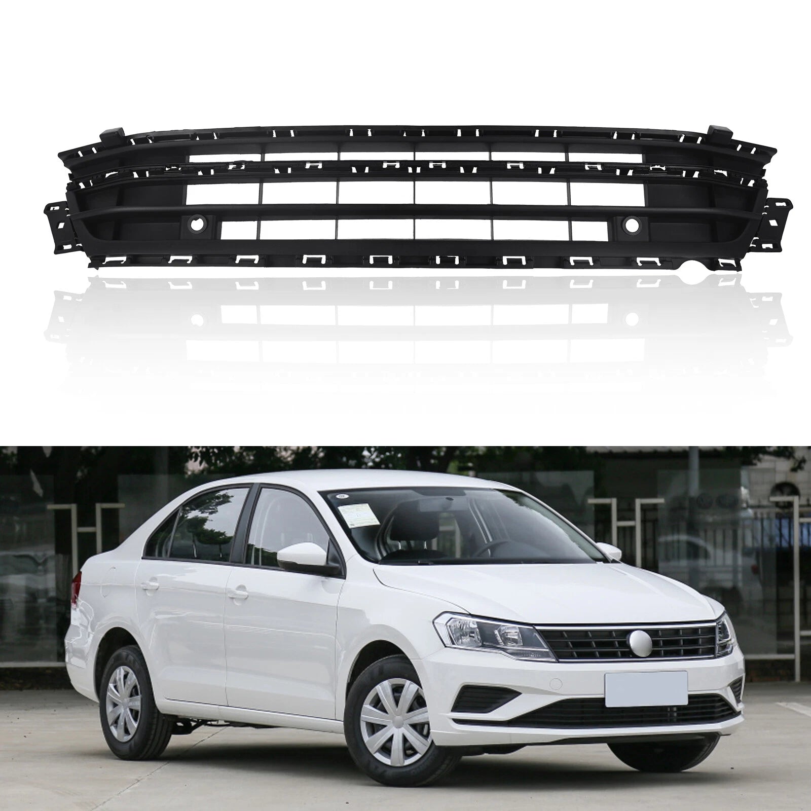 Front Bumper Face Bar Grille for VW Jetta (2015–2018)