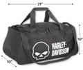 Willie G Skull Logo Duffel Bag for Harley-Davidson (Black) 90331