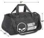 Willie G Skull Logo Duffel Bag for Harley-Davidson (Black) 90331