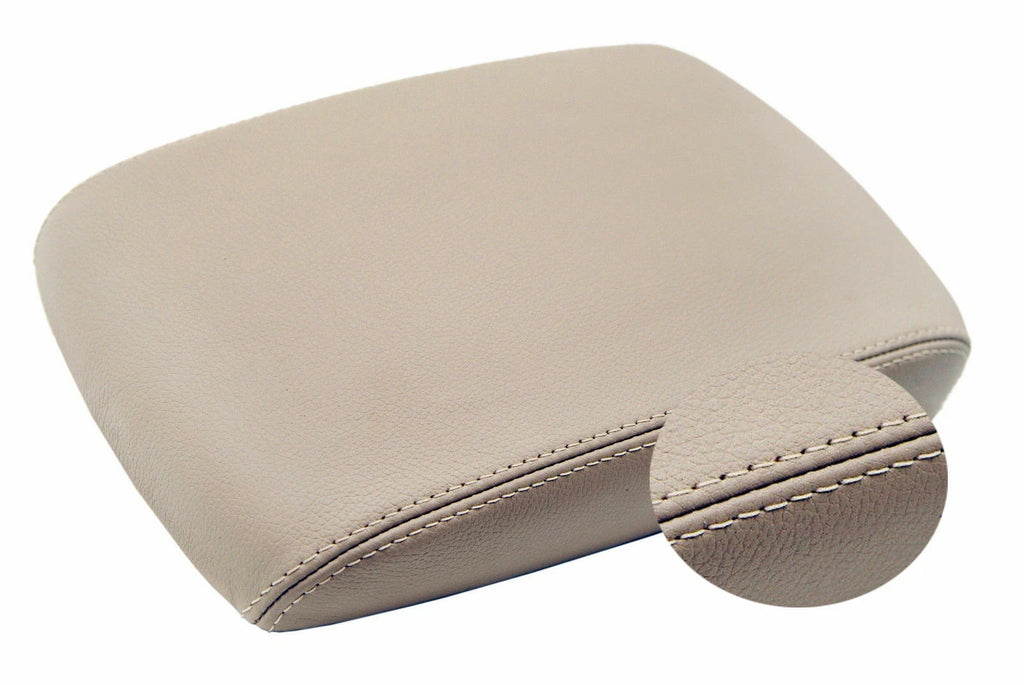 Leather Console Lid Armrest Cover for Nissan Maxima (2004–2008) Beige