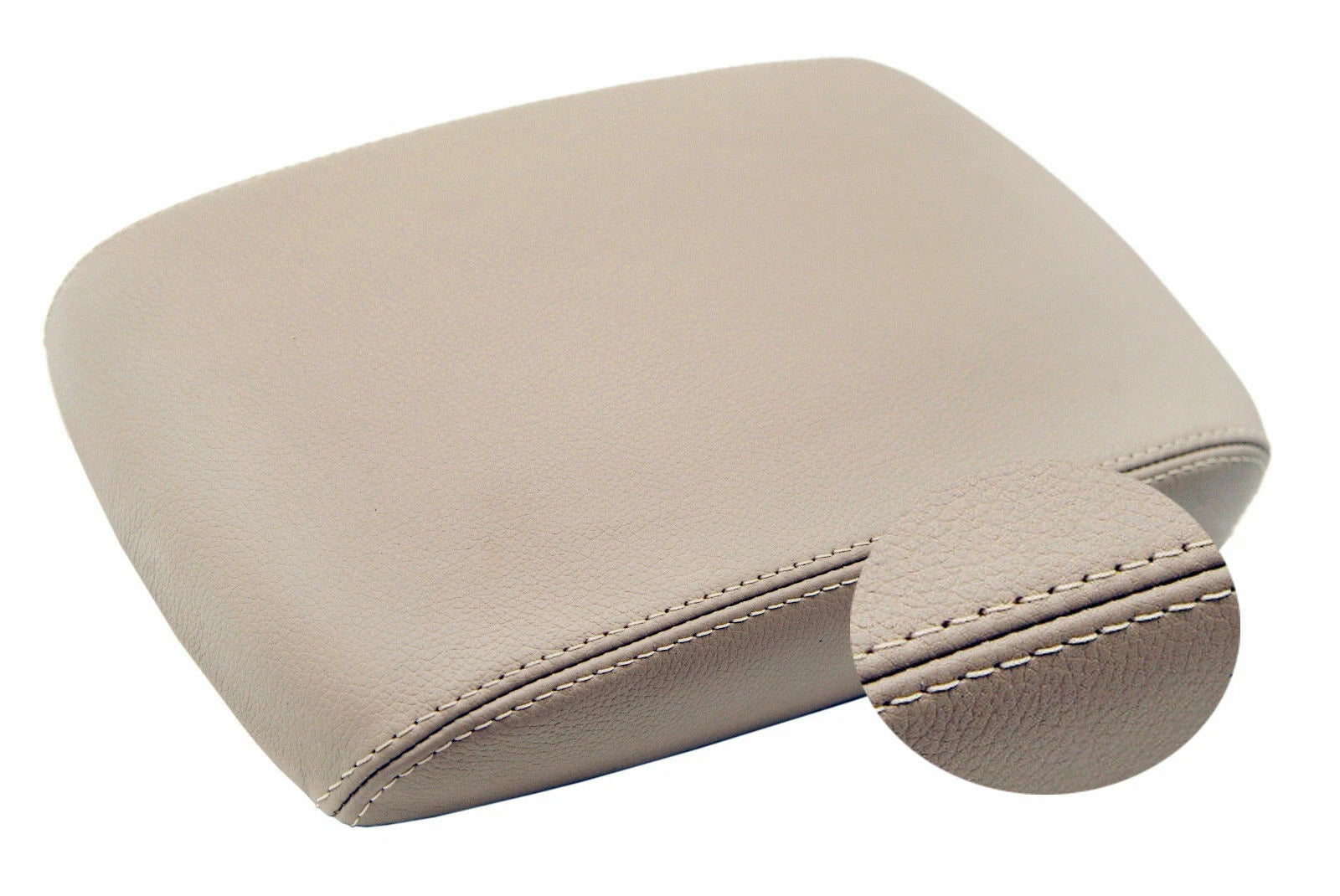 Leather Console Lid Armrest Cover for Nissan Maxima (2004–2008) Beige
