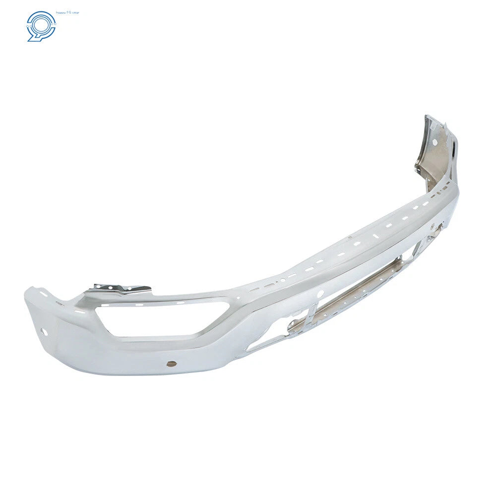 Steel Front Bumper for Ford F-150 (2021–2023) Chrome with 6 Sensor Holes