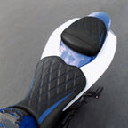 Rider Driver & Passenger Seat for Suzuki GSXR600 GSXR750 (2006–2007) Black Blue
