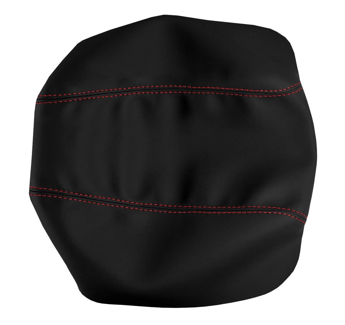 Leather Console Lid Armrest Cover for Nissan Maxima (2016–2021) Red Stitch