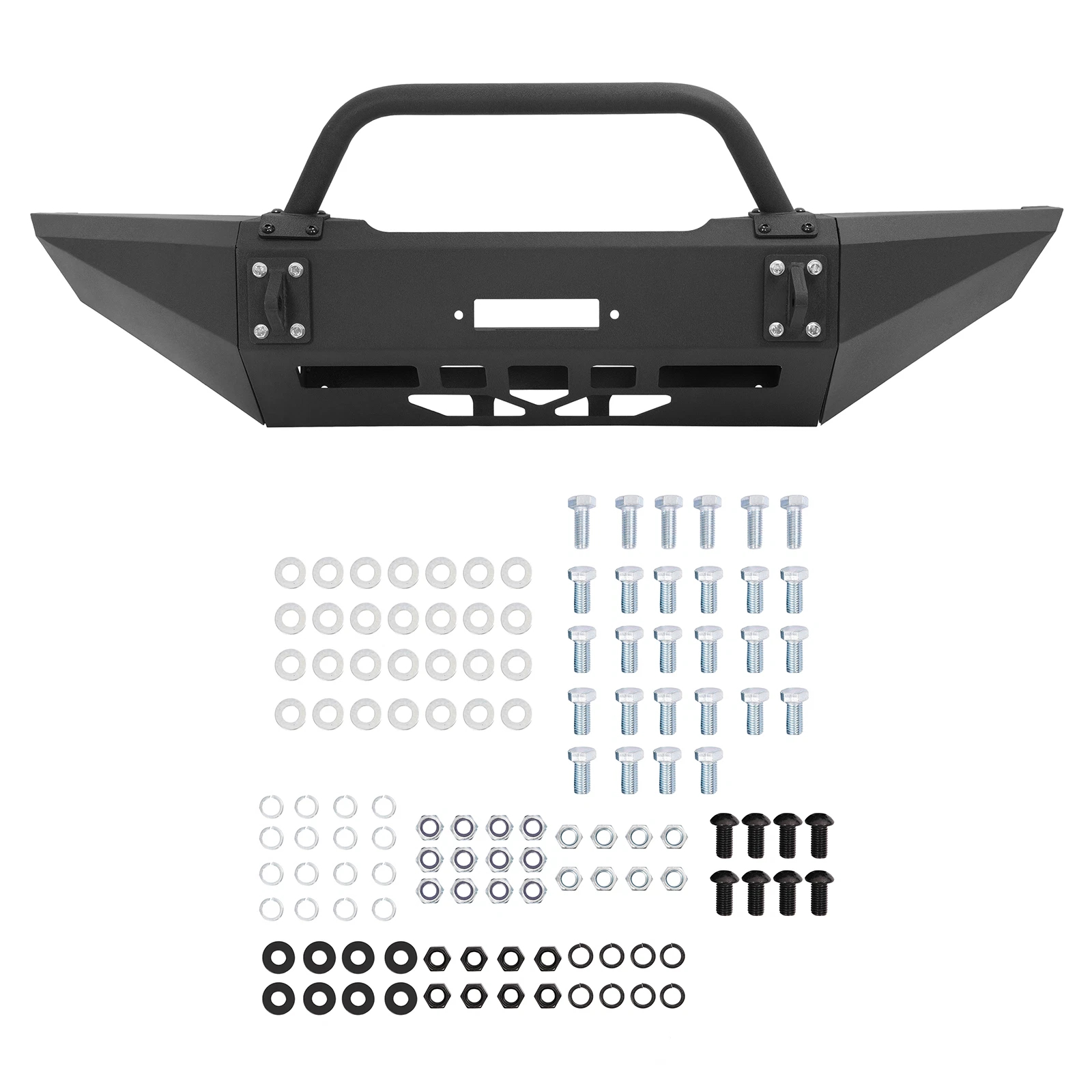 Steel Front Bumper Assembly with Bull Bar for Dodge Ram 1500 (1994–2002)