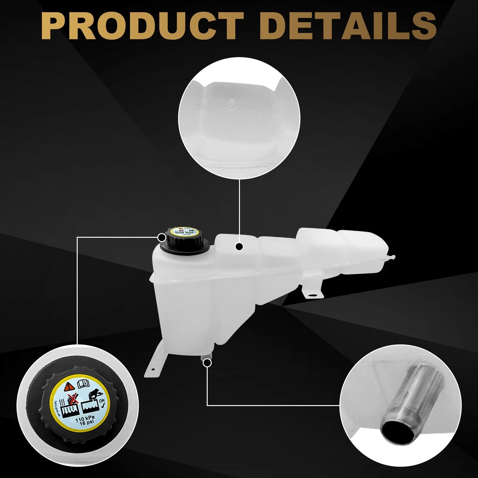 Engine Coolant Overflow Tank for Ford F-250 F-350 F-450 F-550 (1999–2007)