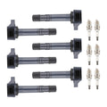 Set of 6 Ignition Coils and Spark Plugs for Honda Pilot Ridgeline MDX (2003–2015)