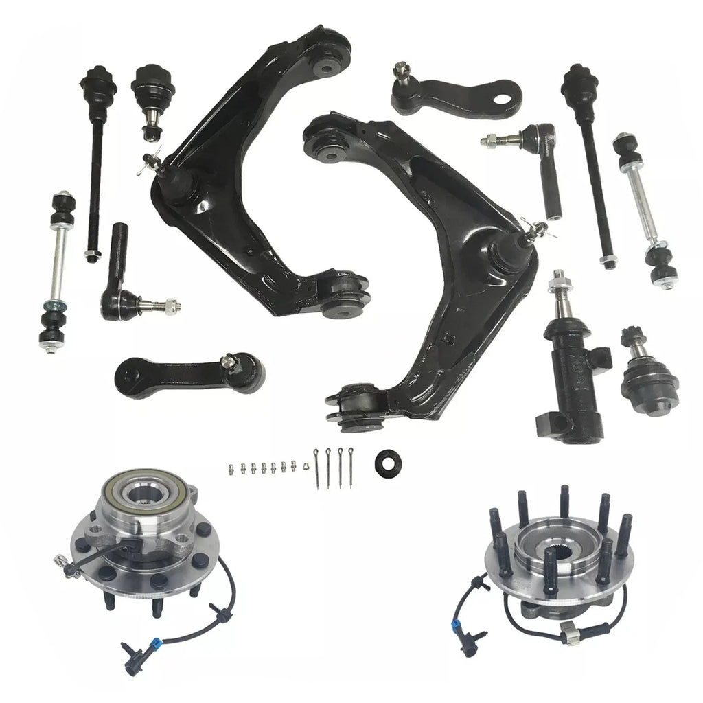 Front Wheel Bearing Hub Control Arm for Chevy GMC Silverado Sierra (2001-2007)