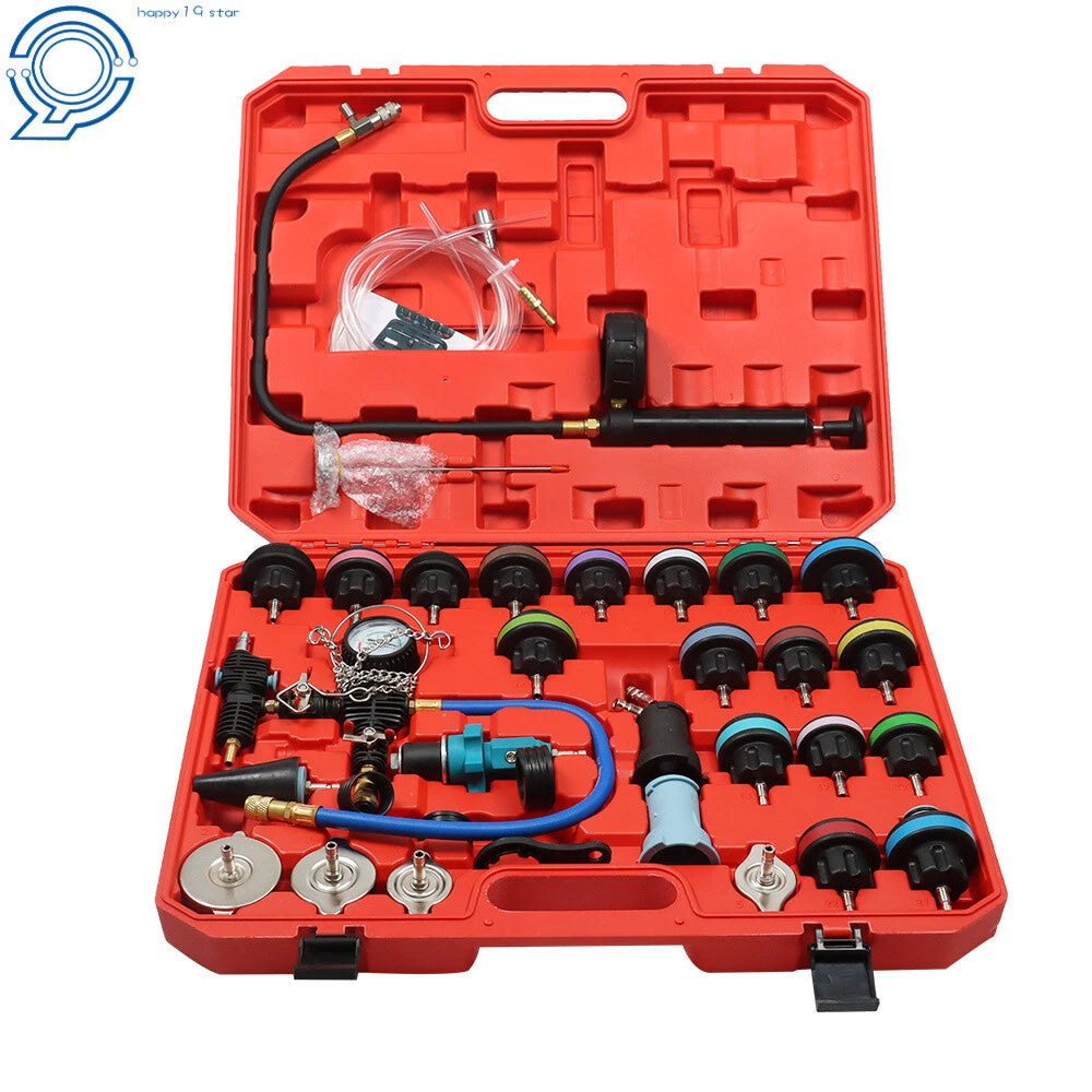 33-Piece Radiator Pressure Tester Cooling System Purge Kit
