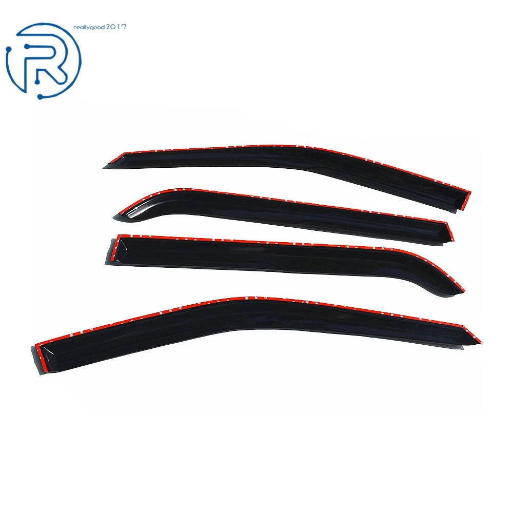 Window Visors Rain Guards for Ford Explorer (2016-2019) Dark Smoke