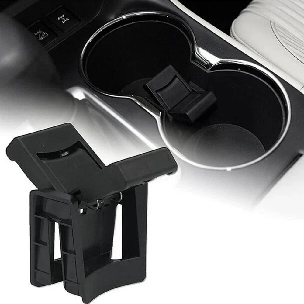 Black Center Cup Holder Insert Divider for Toyota Highlander (2001-2023)