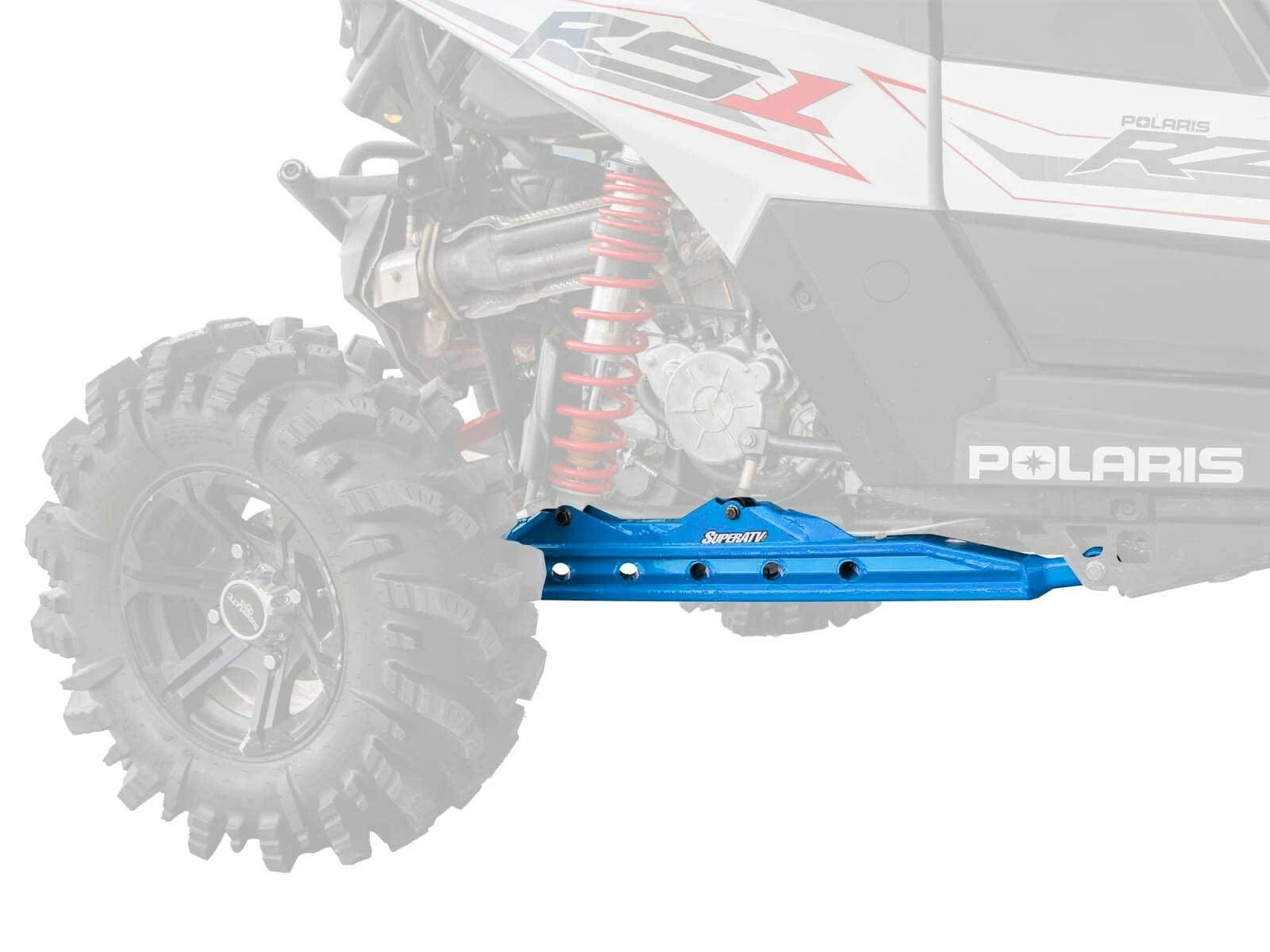 SuperATV Rear Trailing Arms for Polaris RZR RS1 (2018–2021) - Blue