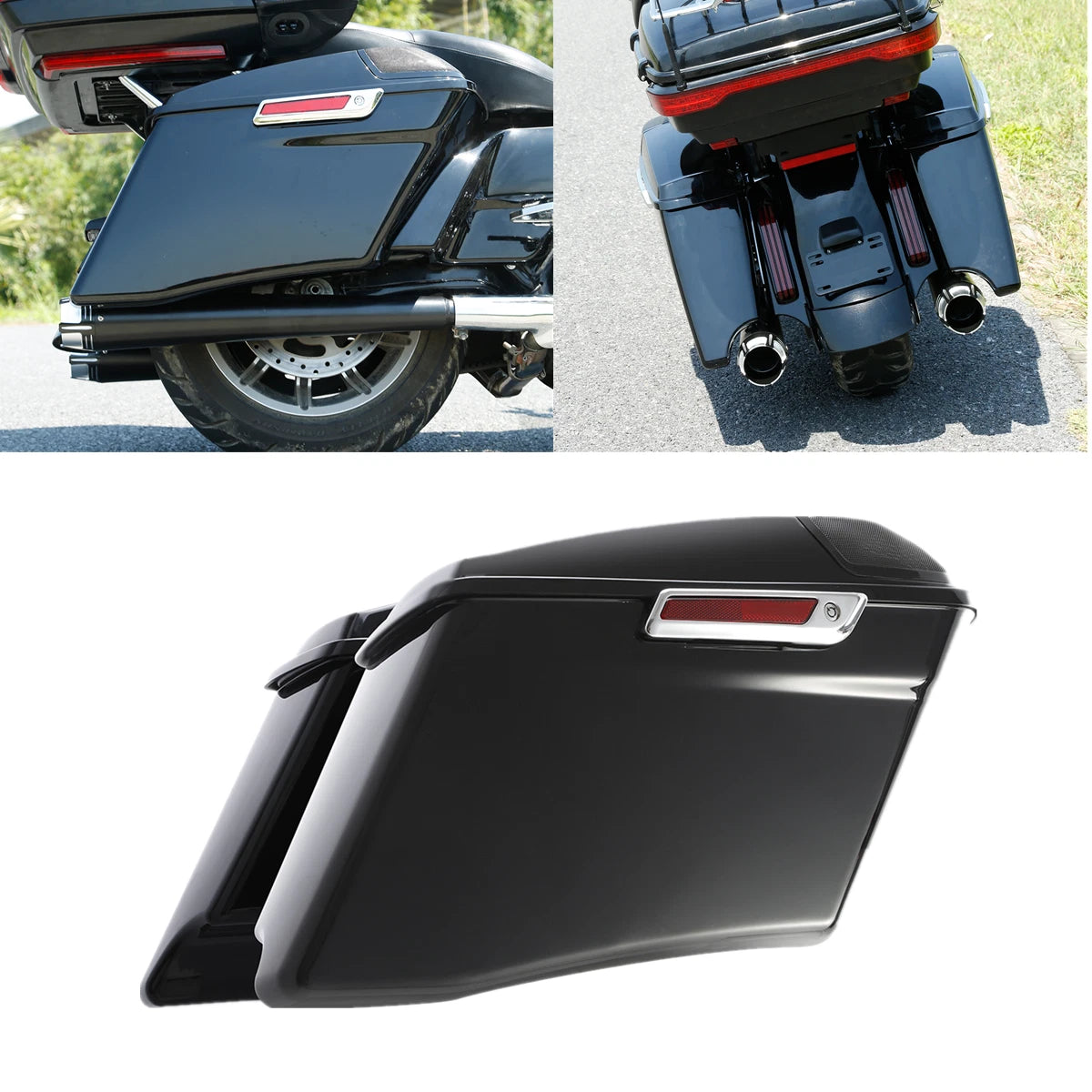 4" Extended Saddlebags for Harley Touring Road King (2014–2018)