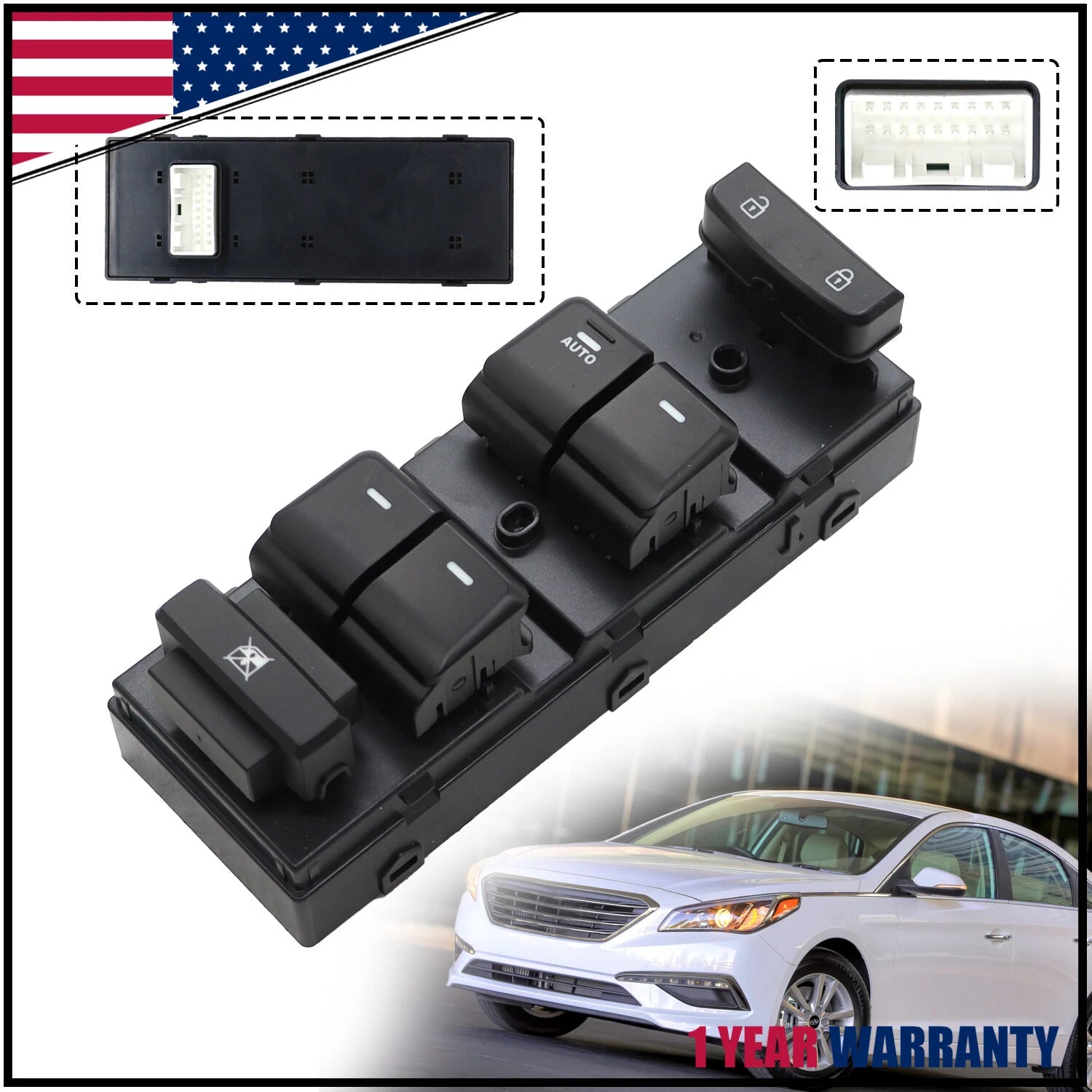 Power Window Main Switch for Hyundai Sonata (2015–2019) 93570-C1000