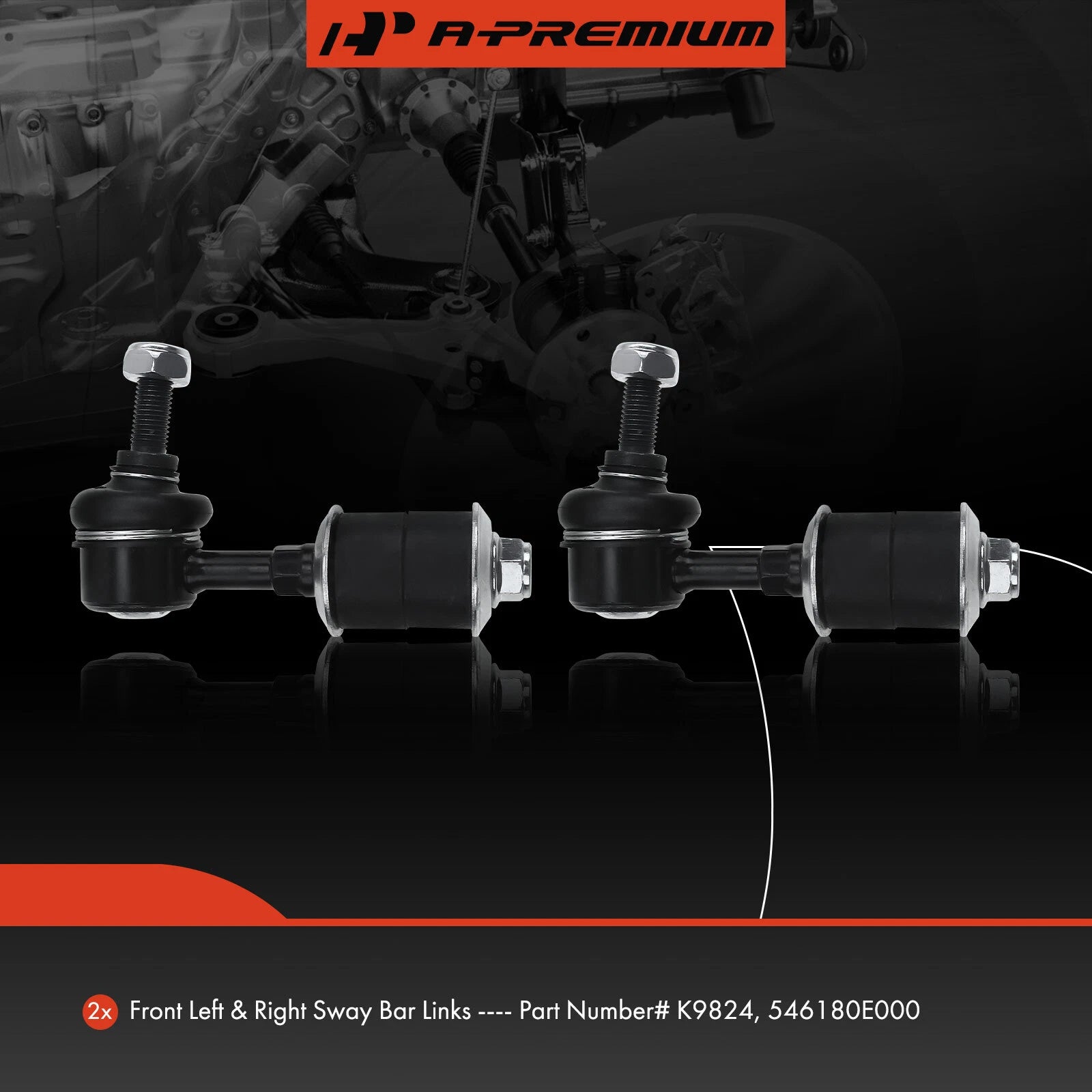 2X Front Sway Bar Link for Nissan Altima Maxima (1993-2001)