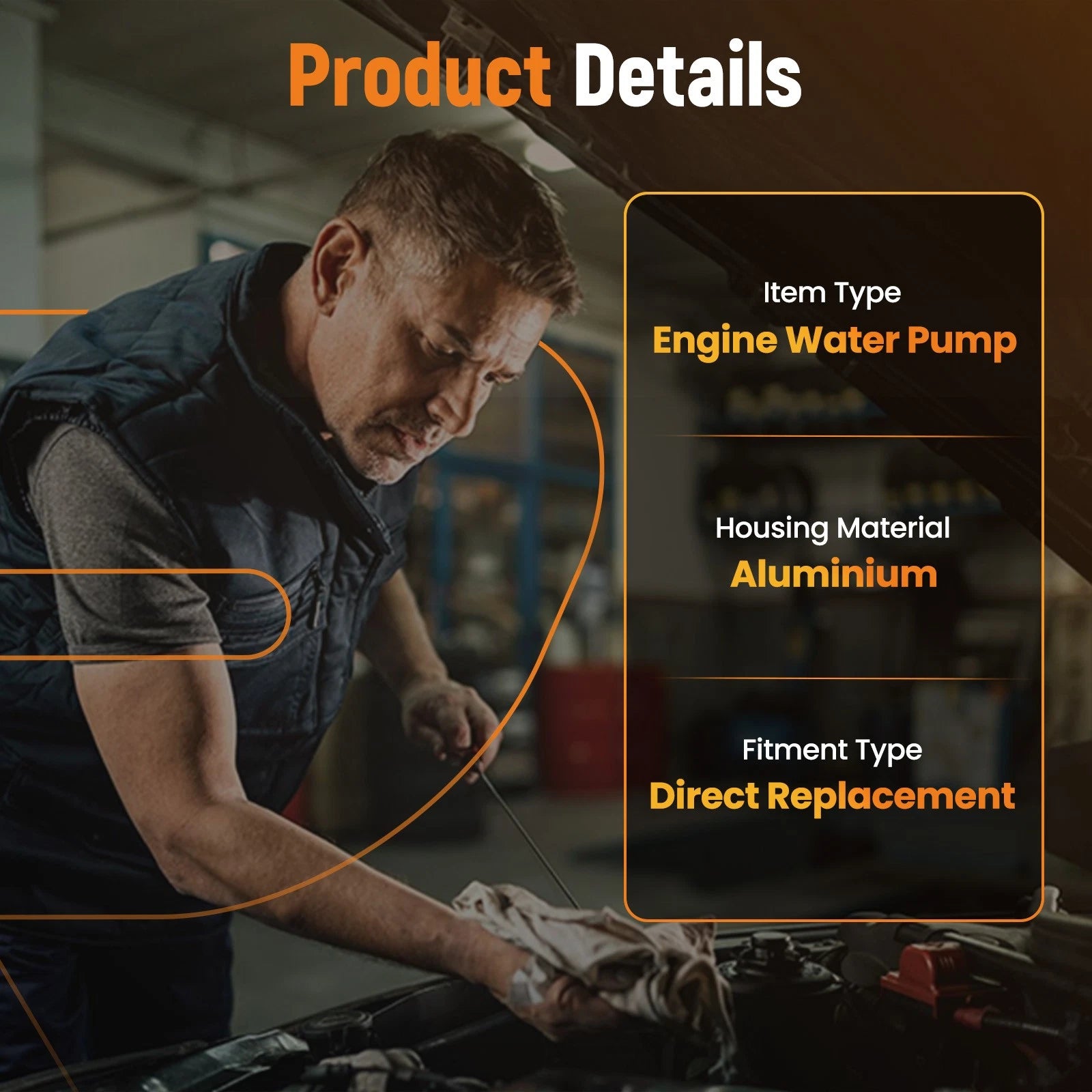 Water Pump for Tata Hitachi ZAXIS70LC (–) 8-97105-012-5 6671508